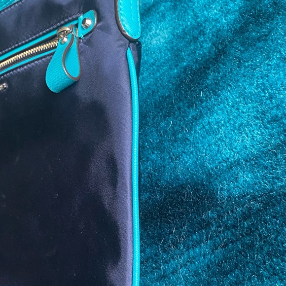 Michael Kors navy/aqua nylon crossbody bag - Picture 4 of 8